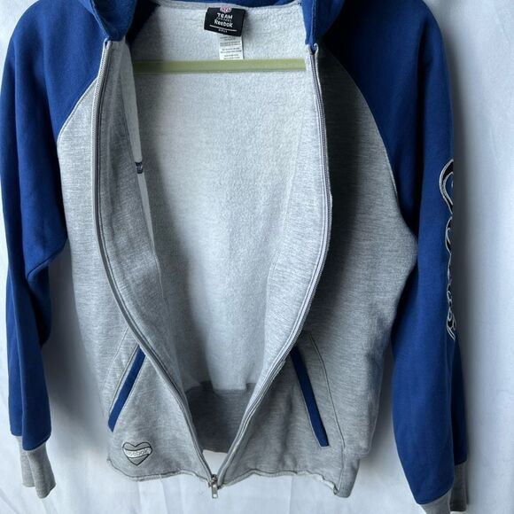 Reebok NFL Indianapolis Colts Hooded Sweatshirt Girls XL (16) Fits Adult S - Picture 8 of 8